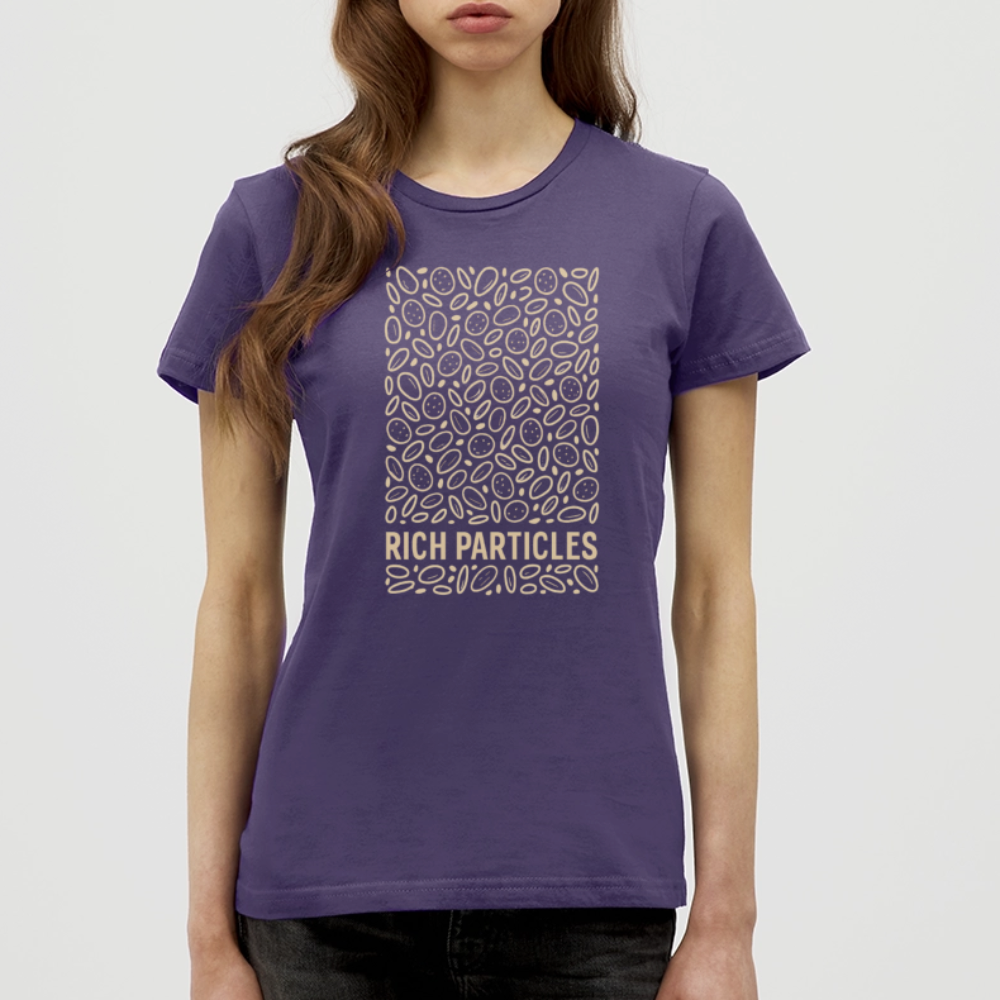 "Particle Storm" Frauen Shirt - Dunkellila