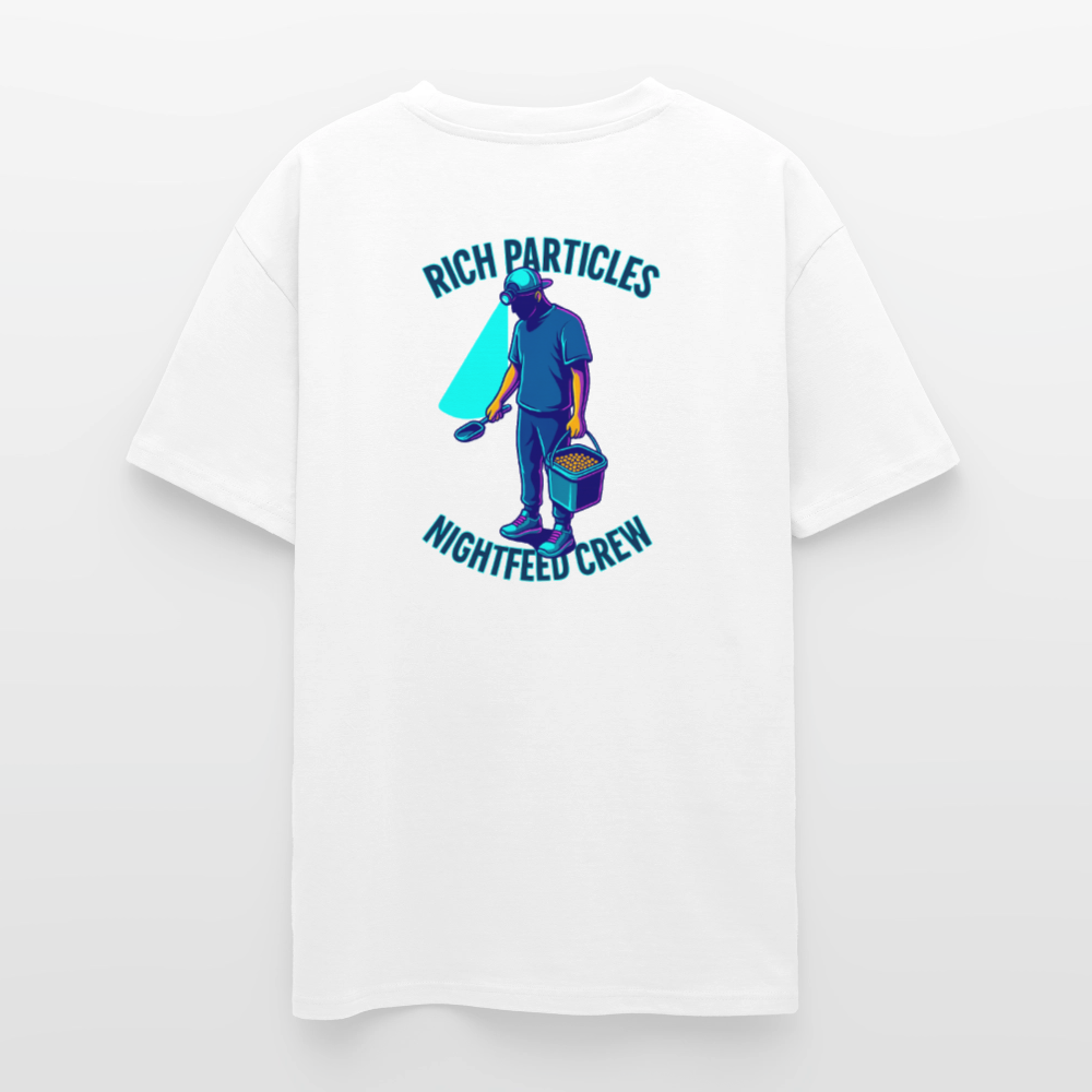 "Nightfeed Crew" Oversized Shirt - white