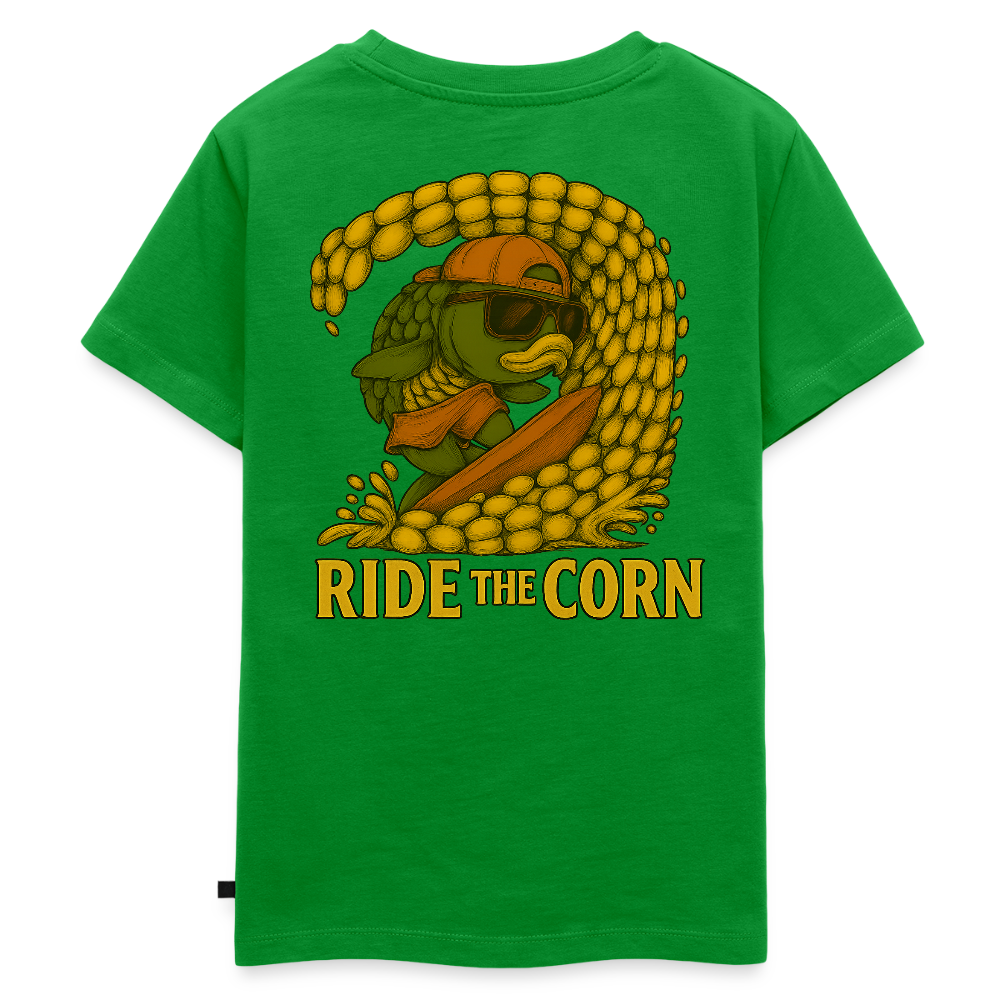 "Particle Surfer" Kinder T-Shirt - Grün