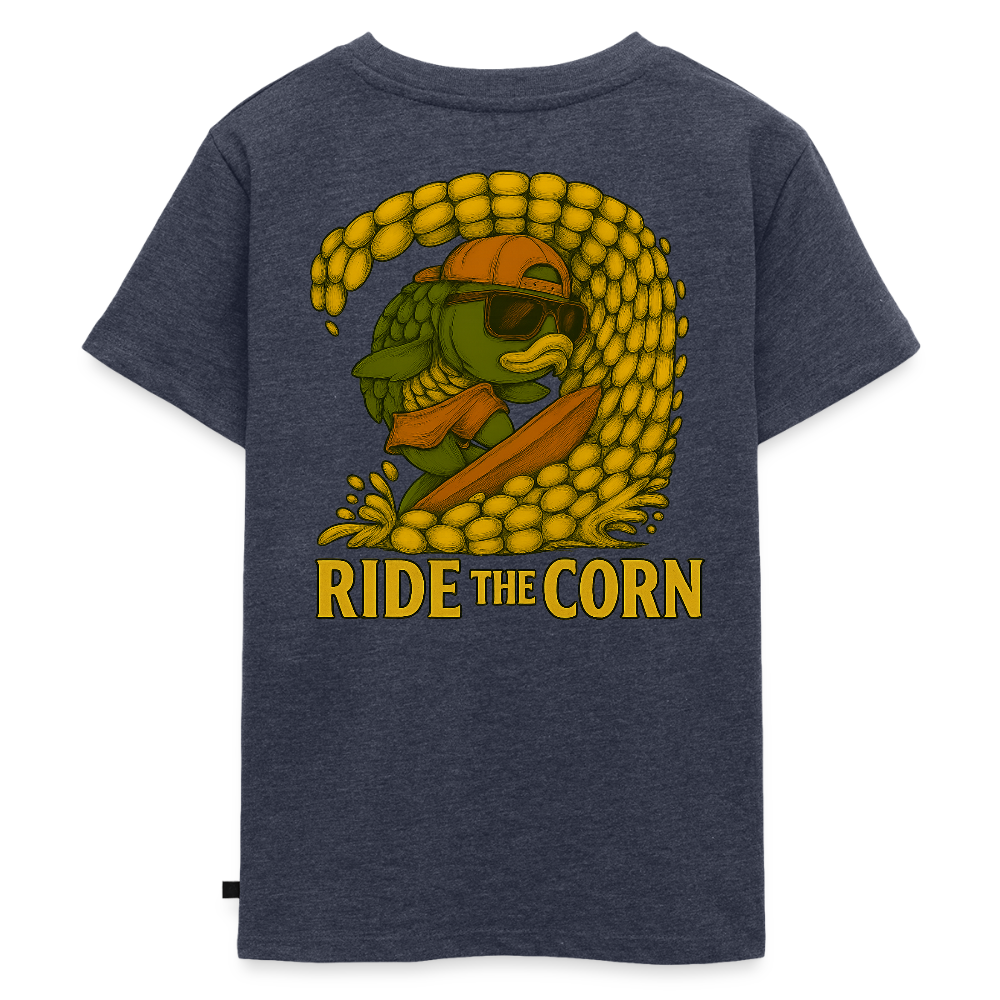 "Particle Surfer" Kinder T-Shirt - Jeansblau 