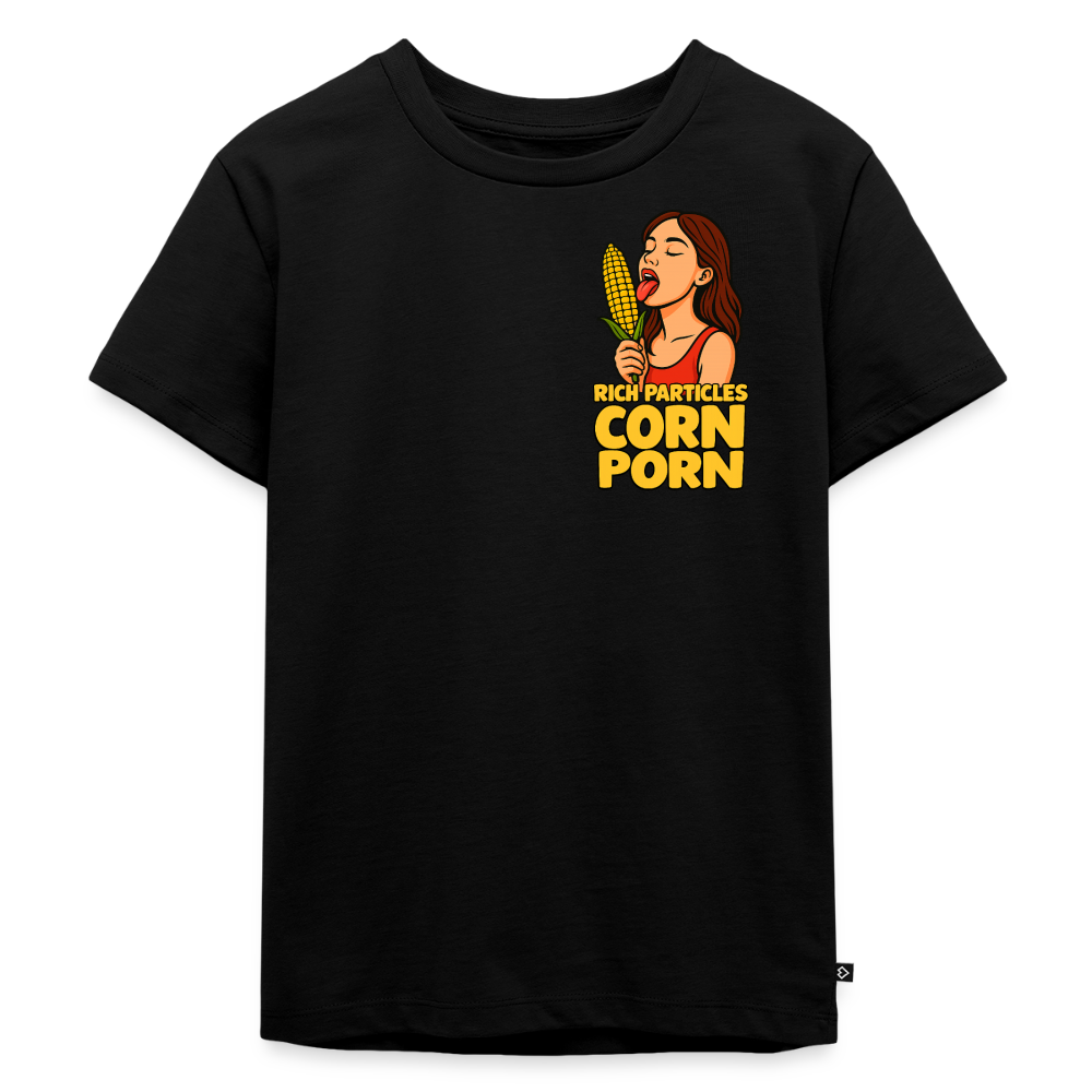 "CORN PORN" Kinder T-Shirt - Schwarz