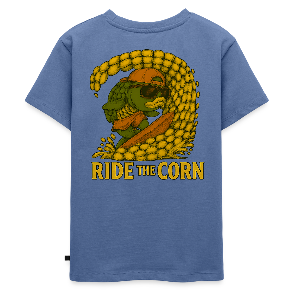 "Particle Surfer" Kinder T-Shirt - Taubenblau