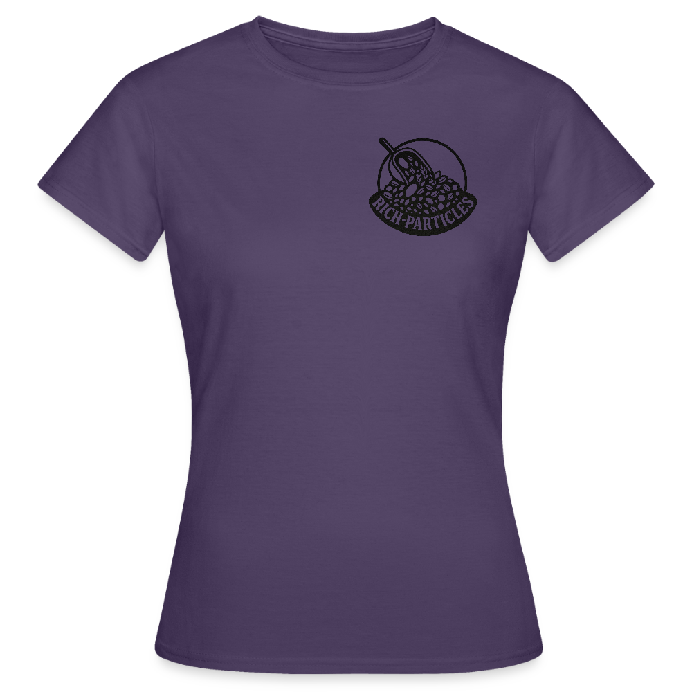 "Rich Particles" Frauen Shirt - Dunkellila
