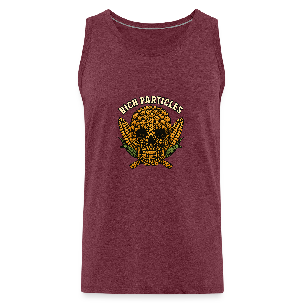 "Particle Pirat" Achselshirt - Bordeauxrot meliert