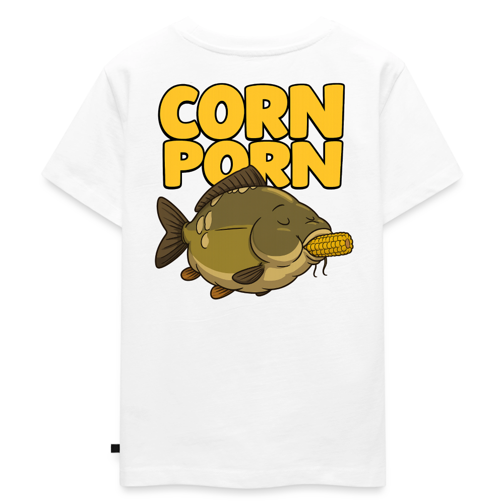 "CORN PORN" Kinder T-Shirt - Weiß