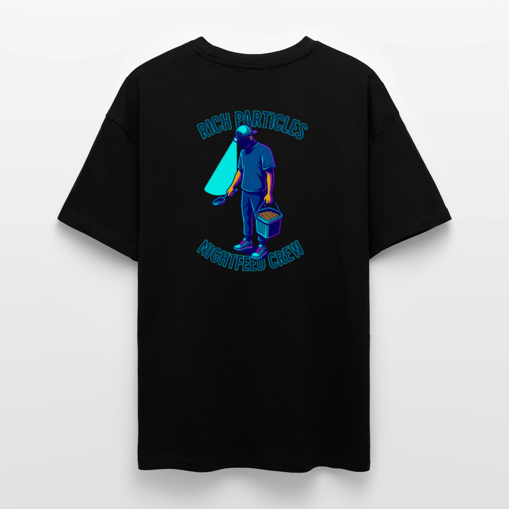 "Nightfeed Crew" Oversized Shirt - black