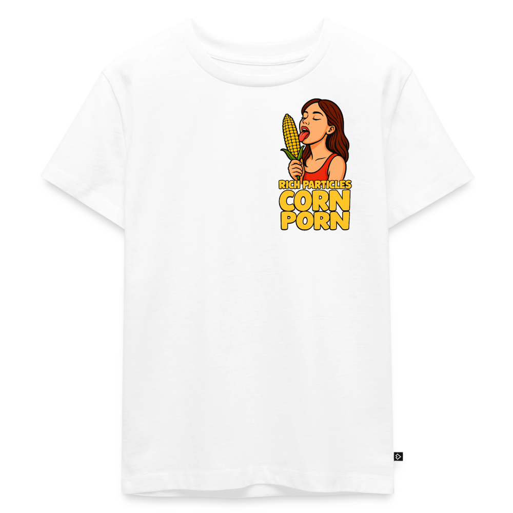 "CORN PORN" Kinder T-Shirt - Weiß