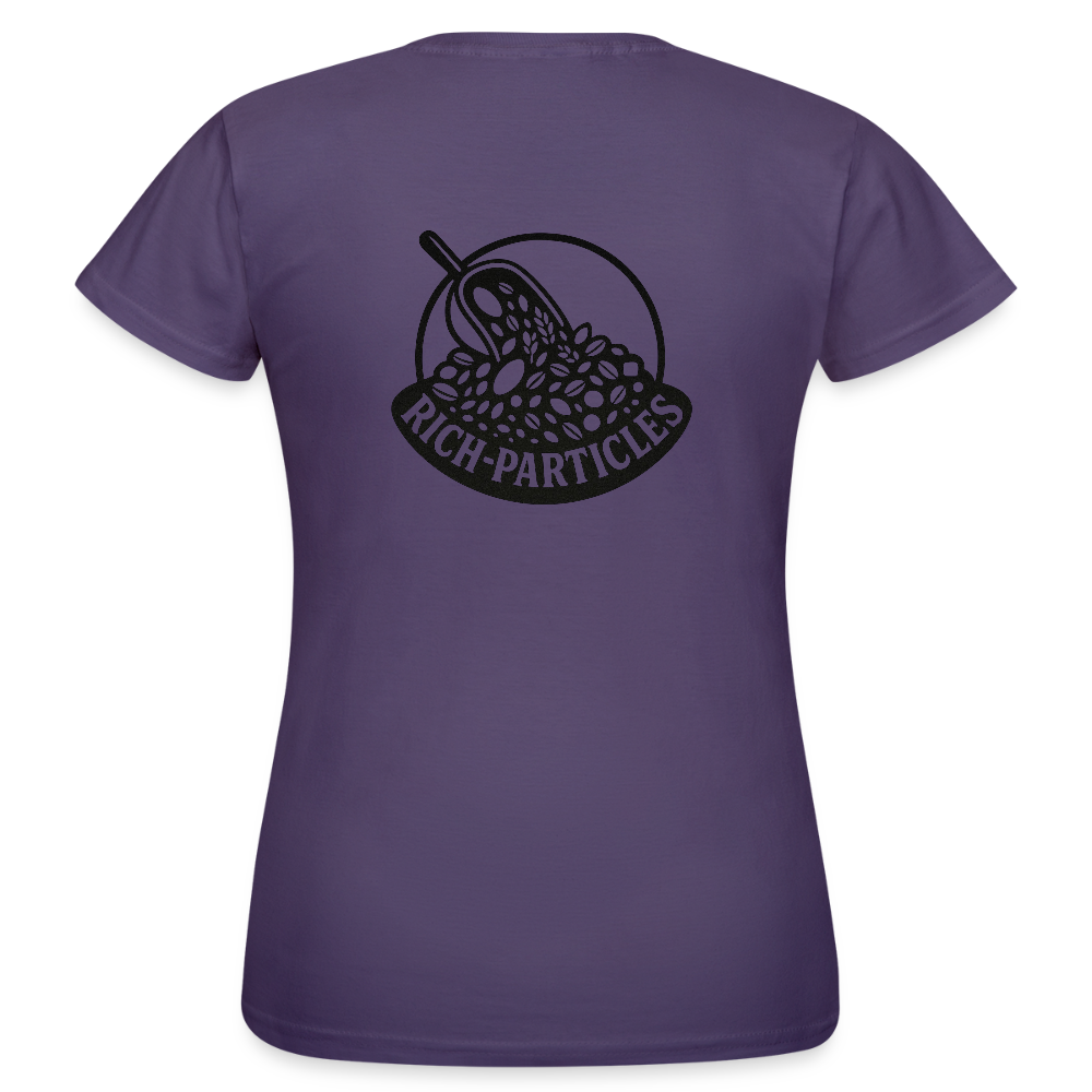 "Rich Particles" Frauen Shirt - Dunkellila