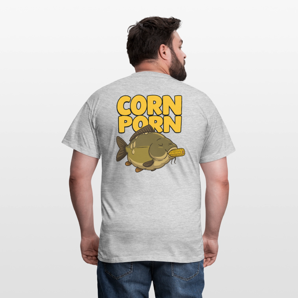 "CORN PORN" T-Shirt - Grau meliert
