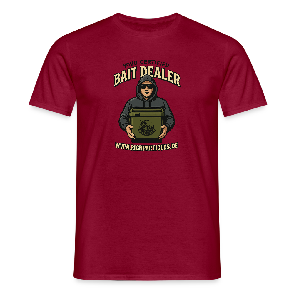 "Particle Junkie" T-Shirt - Ziegelrot