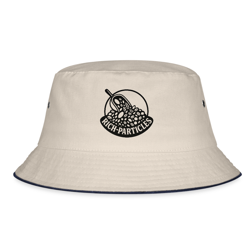"Rich Particles" Fischerhut - Natur/Navy