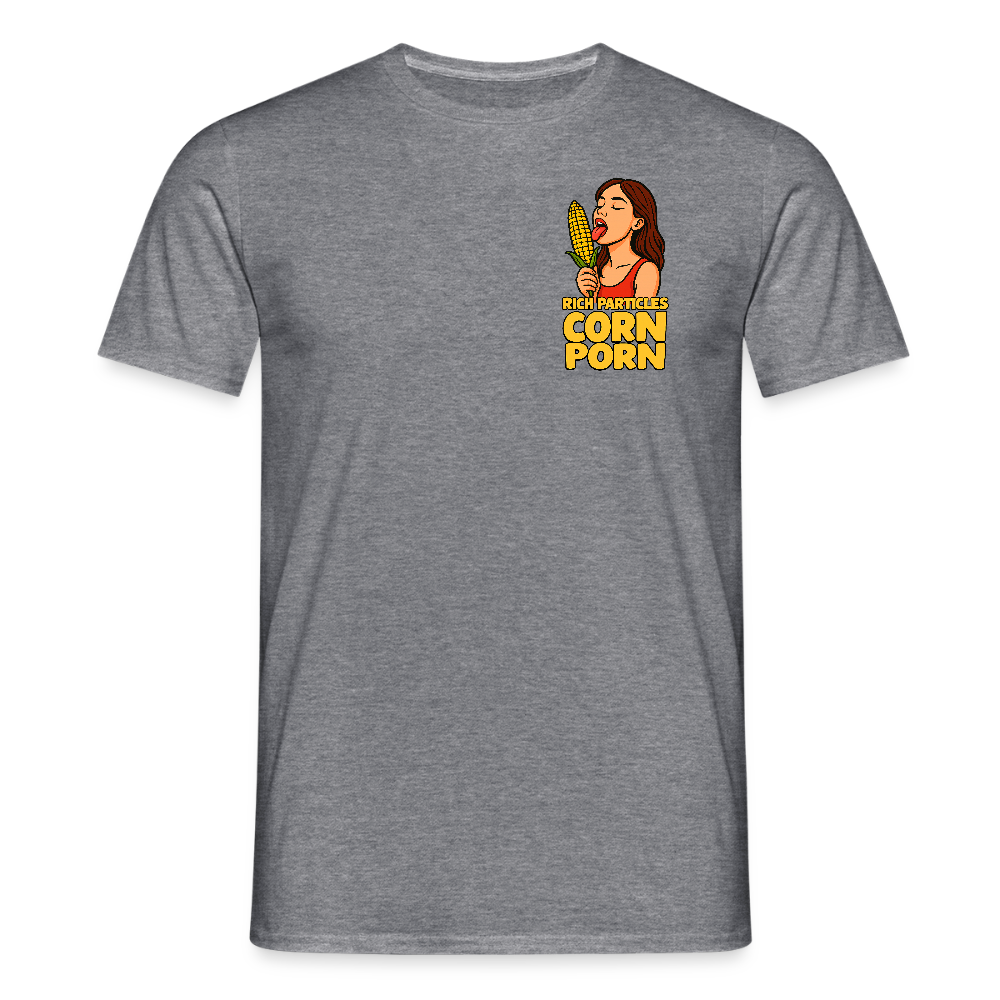 "CORN PORN" T-Shirt - Graphit meliert