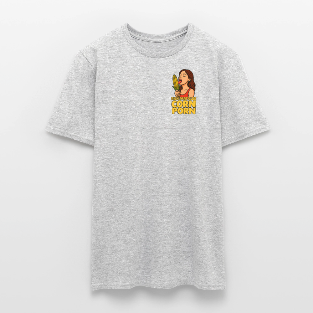 "CORN PORN" T-Shirt - Grau meliert