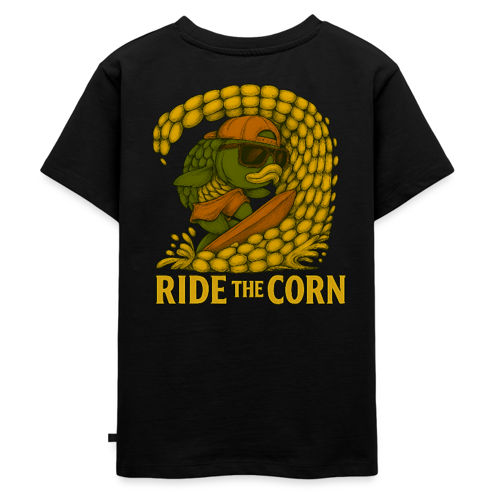 "Particle Surfer" Kinder T-Shirt - Schwarz