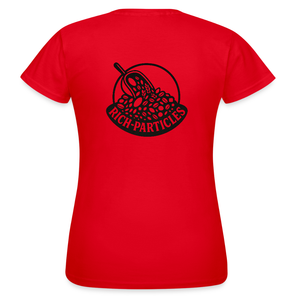 "Rich Particles" Frauen Shirt - Rot