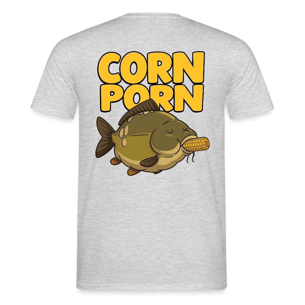 "CORN PORN" T-Shirt - Grau meliert