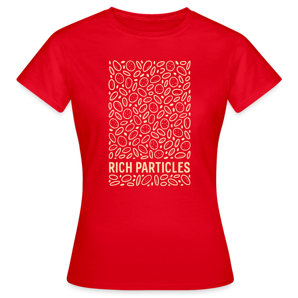 "Particle Storm" Frauen Shirt - Rot