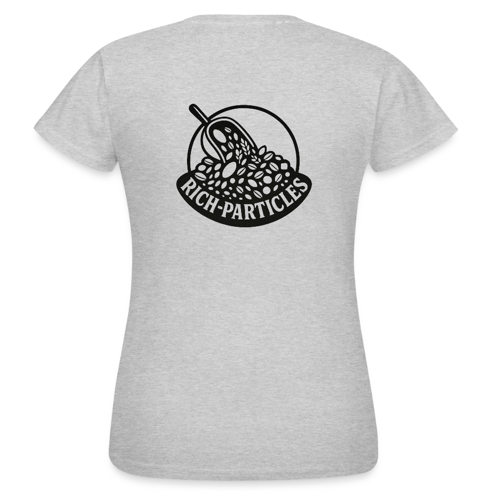 "Rich Particles" Frauen Shirt - Grau meliert
