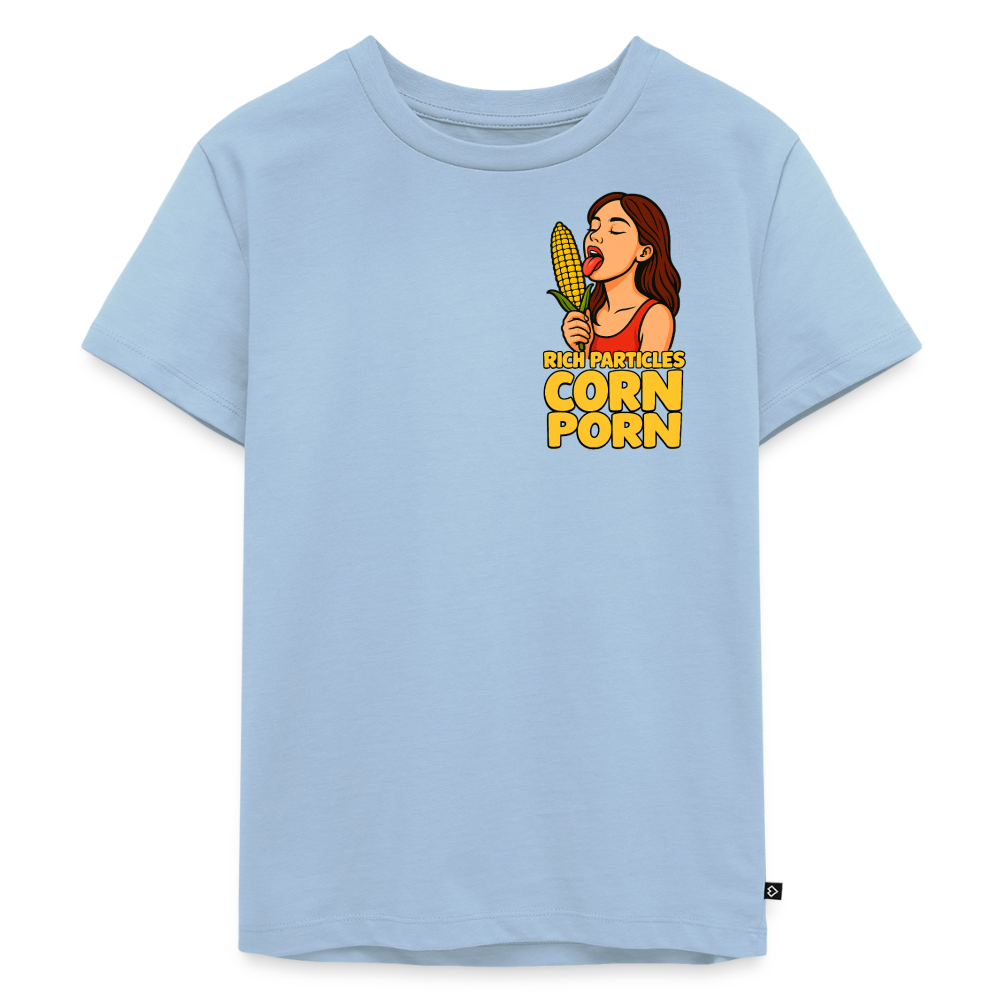 "CORN PORN" Kinder T-Shirt - Hellblau