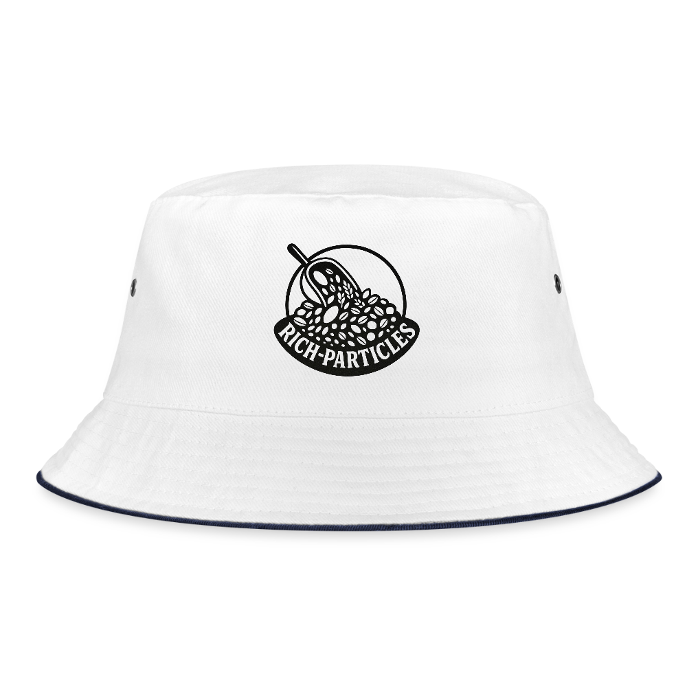 "Rich Particles" Fischerhut - Weiß/Navy