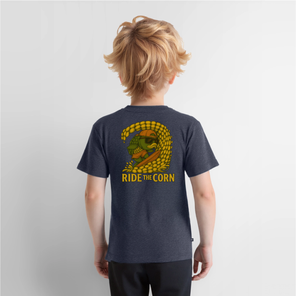 "Particle Surfer" Kinder T-Shirt - Jeansblau 