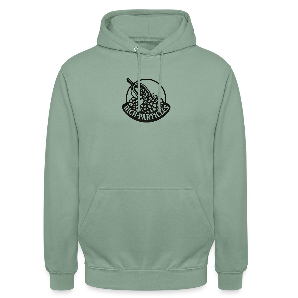 "Rich Particles" Hoodie - Graugrün