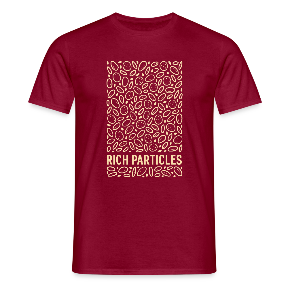 "Particle Storm" T-Shirt - Ziegelrot