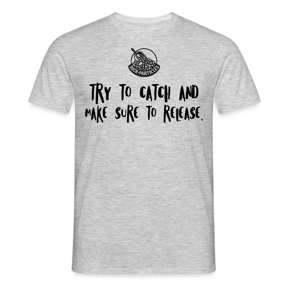 "Catch & Release" T-Shirt - Grau meliert