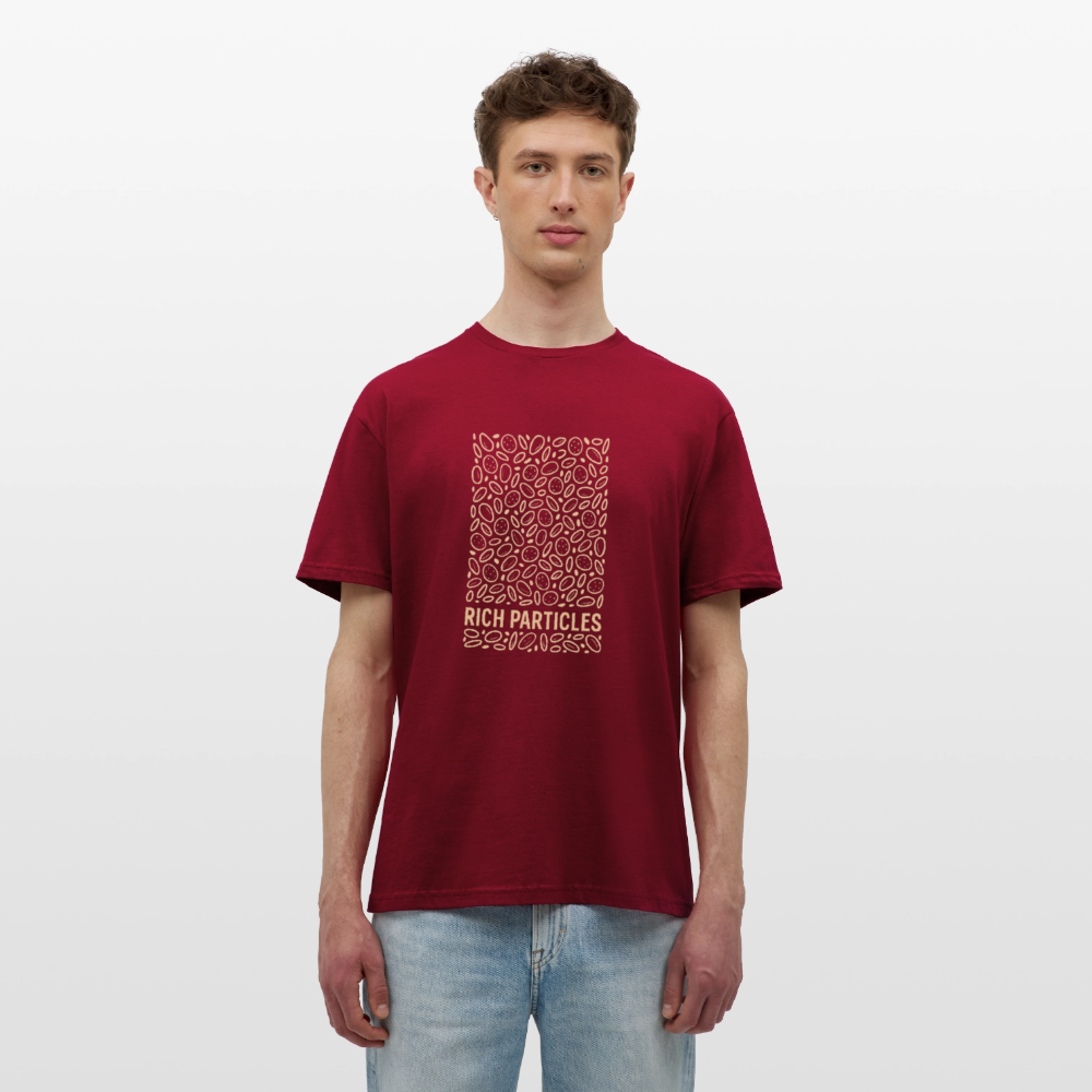 "Particle Storm" T-Shirt - Ziegelrot