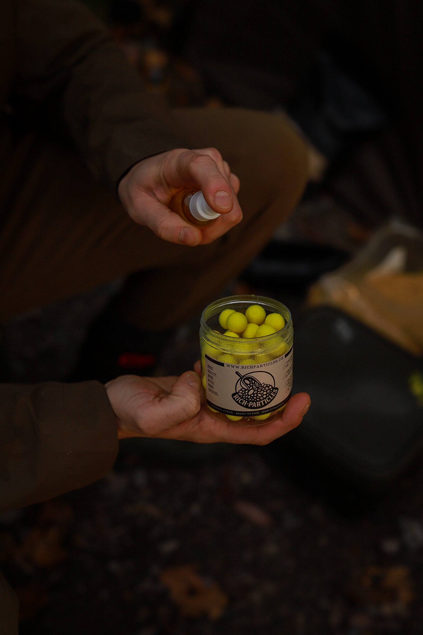 Fluo Pop Ups, Poppis, neongelb, Scopex, Citruz, Baitspray, Spray